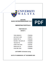 GIG1003 Basic Entrepreneurship Culture Marketing Portfolio: Prepared By: Group 5