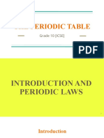 The Periodic Table: Grade 10 (ICSE)