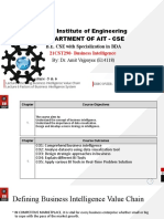 Apex Institute of Engineering Department of Ait - Cse: B.E. CSE With Specialization in BDA