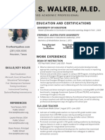 Dark Grey Simple Academic Resume