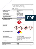 Butanol Hoja de Datos de Seguridad de Productos Químicos (HDS)