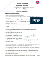 Phys 1011 Worksheet I