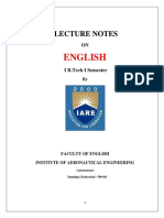 Iare - English - Lecture Notes