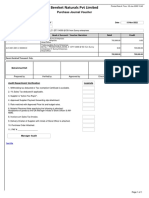 Journal Voucher Report