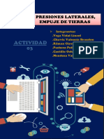 Actividad 03: Presiones Laterales, Empuje de Tierras