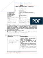 Silabo de Tecnica y Procedimientos de Auditoria