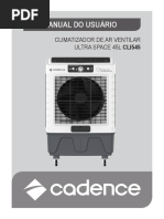 Manual Do Usuário: Climatizador de Ar Ventilar Ultra Space 45L Cli545