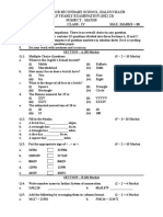 A R P Senior Secondary School, Halduchaur Half Yearly Examination (2022-23) Subject: Maths TIME: 2:30 HRS Class: Iv Max. Marks 80