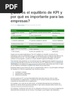 Qué Es El Equilibrio de KPI y Por Qué Es Importante para Las Empresas-2020