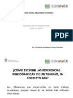 Universidad Digital Del Estado de México: Referencias en Formato Apa Séptima Edición