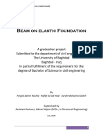 Beams On Elastic Foundation Using Winkler Model