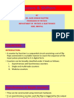 Counters & Shifters: by Dr. Alok Kumar Rastogi Professor of Physics Department of Physics & Electronics IEHE, Bhopal