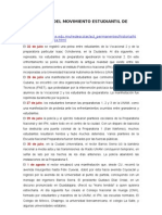 Cronología Del Movimiento Estudiantil de 1968