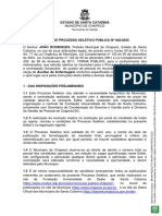 Edital de Processo Seletivo 002 2023