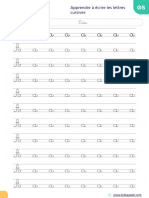 Nom: Date:: Apprendre À Écrire Les Lettres Cursives