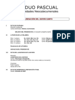 Triduo Pascual: Comunidades Neocatecumenales