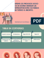 RAE Comprender Los Procesos Socio-Históricos de Donde Emergen Las Diferentes Representaciones Culturales Que Ha Tenido El Aborto.