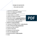 Liturgia de Resurrección 08 de Abril Del 2023