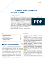 Radioanatomie Du Rachis Lombaire: Imagerie en Coupe