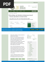 Knowledge and Attitudes of Physicians Toward Forensic Psychiatry in Saudi Arabia - Saudi Medical Journal