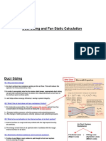 Duct Sizing & Fan Static Calculation - Week 3