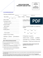 @-Visa Application Form 2018