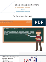 RDBMS-Unit 1-Dr - Sandeep