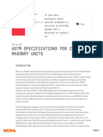 Astm Specifications For Concrete Masonry Units