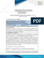 Guia de Actividades y Rúbrica de Evaluación - Unidad 2 - Paso 3 - Equilibrio de Fases