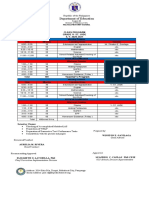 Department of Education: Class Program Grade V-St. Jude S. Y. 2020-2021