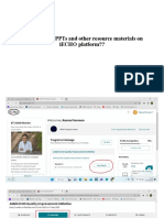 How To Access Ppts and Other Resource Materials On Iecho Platform??