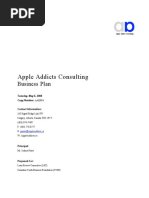 Apple Addicts Consulting: Business Plan