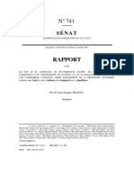 Rapport: Sénat