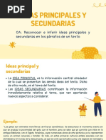 Ideas Principales y Secundarias