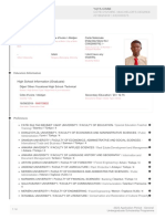 Personal Information: Single / Male / Côte D'ivoire / Abidjan Carte Nationale D'identite Mere No / CI002890792