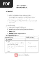 Malan Detailed Lesson Plan1