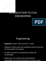 Introduction To Civil Engineering