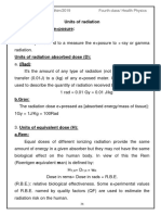 Units of Radiation 1. Unit of Radiation E×posure: Roentgen (R)