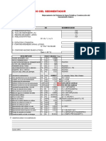 Hoja de Calculo Sedimentador