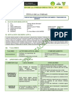 Planificación de La Unidad Didáctica 3 - 2018