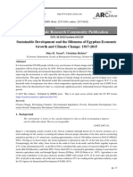 Sustainable Development and The Dilemma of Egyptian Economic Growth and Climate Change: 1917-2015