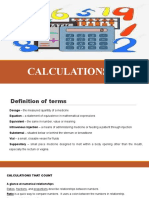 Lesson 2 Calculations