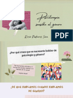 Psicoterapia Sensible Al Género: Rocío Pedreros Jara