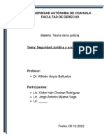 Universidad Autónoma de Coahuila Facultad de Derecho: Materia: Teoría de La Justicia