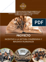 Proyecto: Incentivo A La Lectura Comprensiva Y Reflexiva Plurilingüe