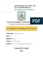 Línea de Tiempo de Las 12 Constituciones