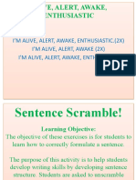 Sentence Unscramble