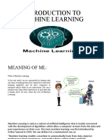 AI - Module-III (Introduction To ML)