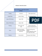 PRODUCT SPECS Final