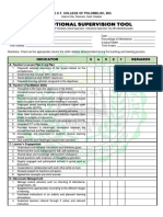 Instructional Supervision Tool: Indicator 5 4 3 2 1 Remarks